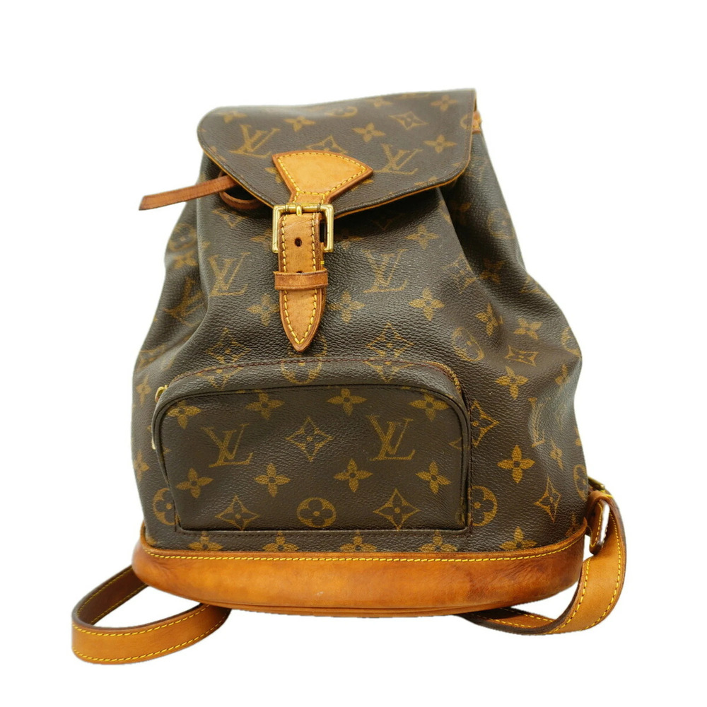 Louis Vuitton Monogram Montsouris MM Bag/Backpack/Daypack M51136 Brown Women's